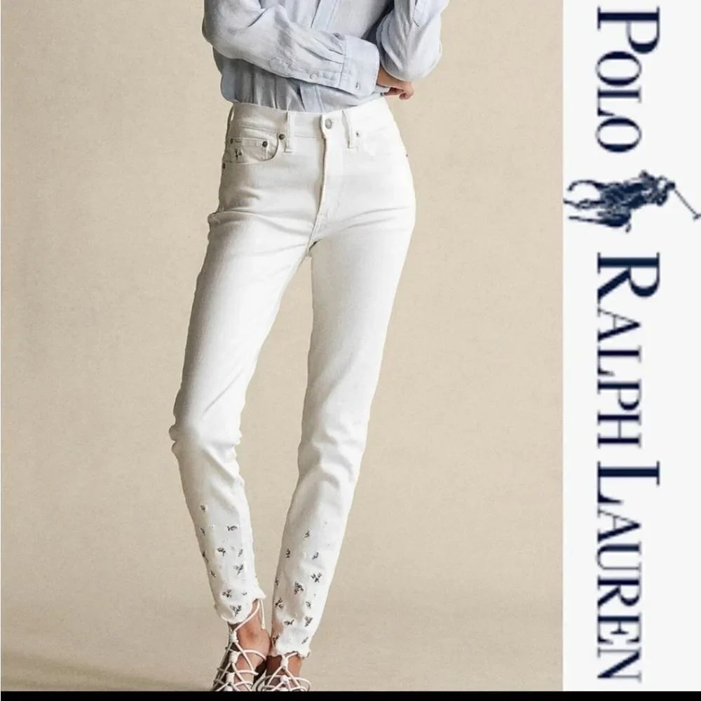 NWT $198 Ralph Lauren Polo the Tompkins skinny high-rise ankle jeans